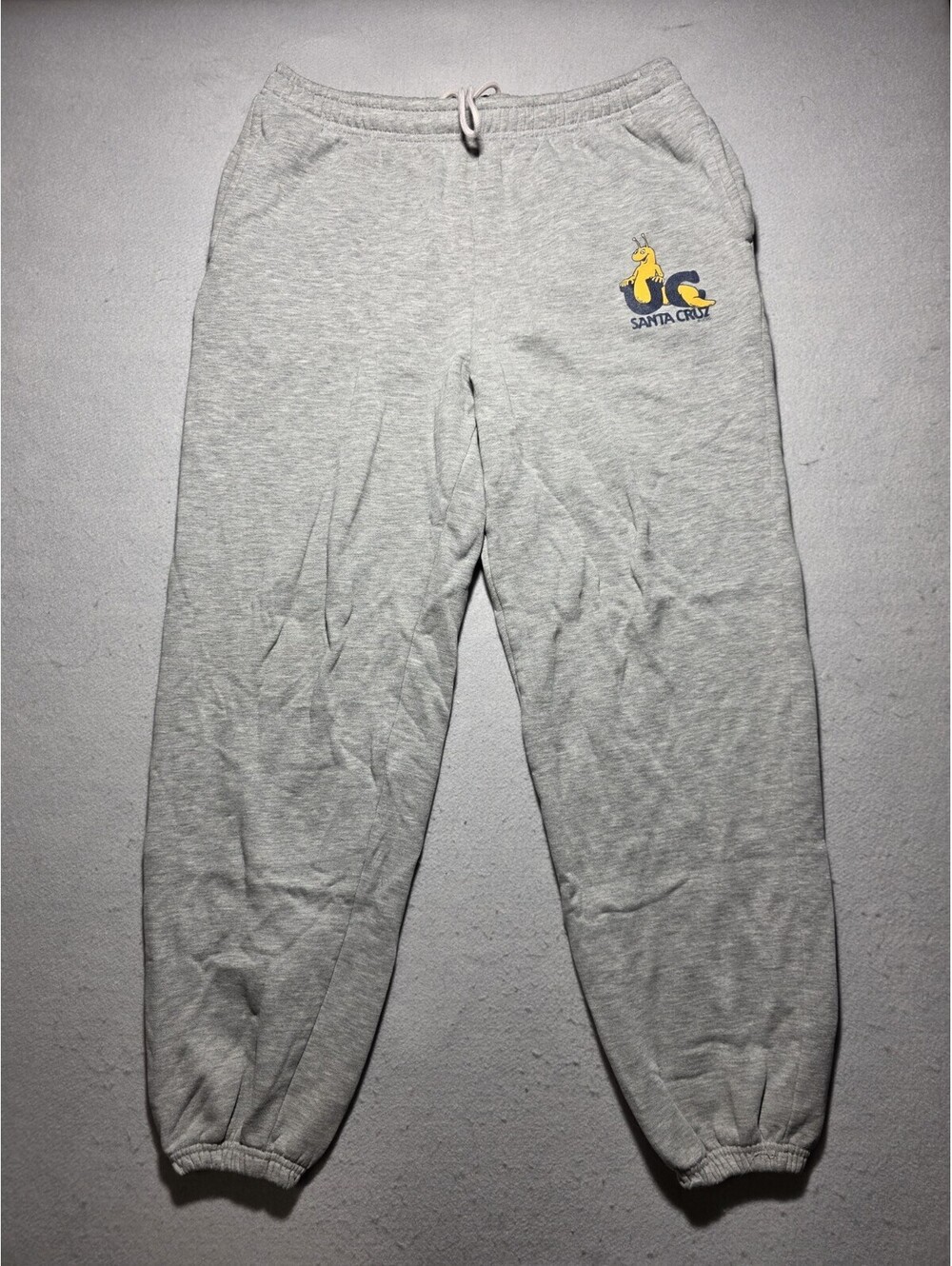 Vintage JanSport UC Santa Cruz Sweatpants Gray Men's Size Medium College Logo
